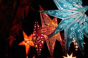 lighted christmas stars